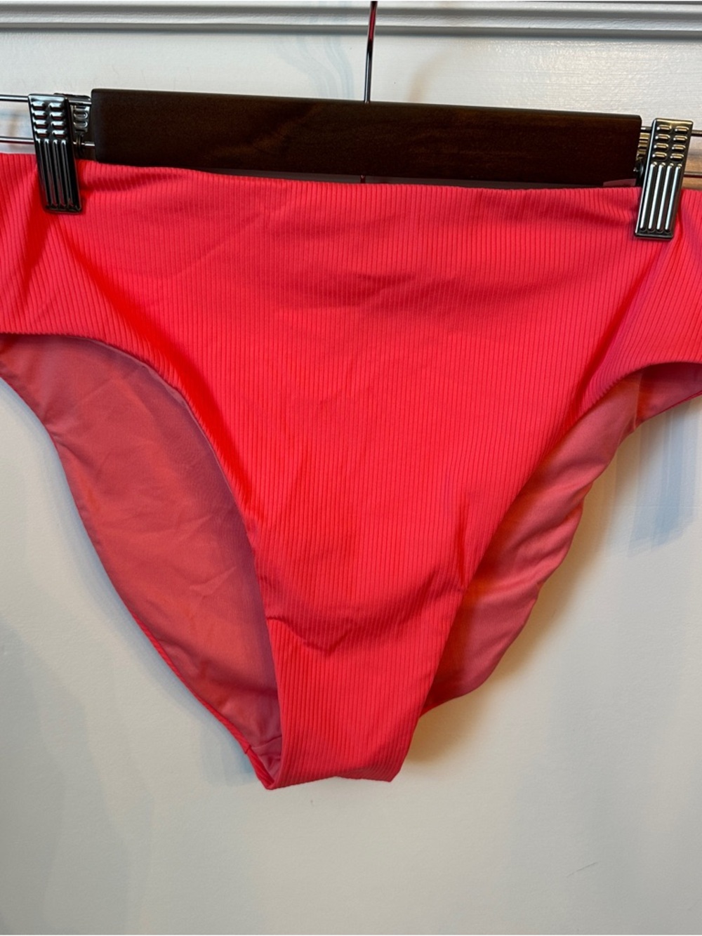 Victoria's Secret Hot Pink Ribbed Bikini Bottom